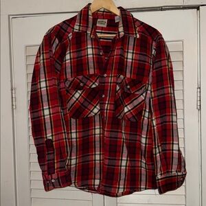 Vintage Five Brother Heavy Flannel Shirt Mens Large
